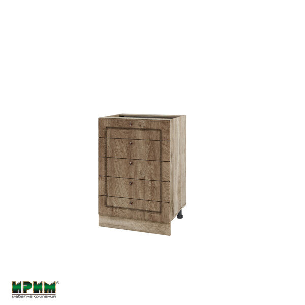 Долен модул с пет чекмеджета АРФ-Дъб натурал-06-29