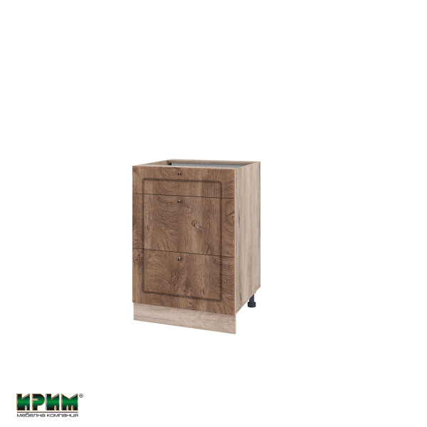 Долен модул с три чекмеджета АРФ-Дъб натурал-06-57