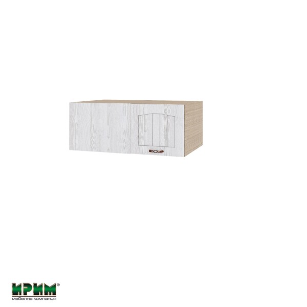 Горен модул за ъгъл с една врата МФ-Бяло фладер-04-163 (ляв)