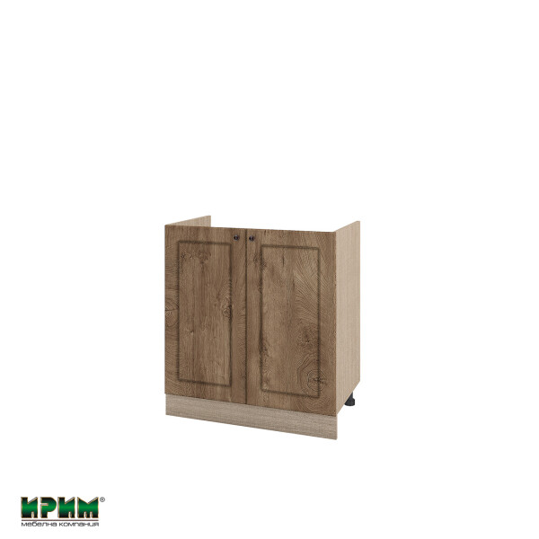 Долен модул за бордова мивка с две врати МФ-Дъб натурал-06-30