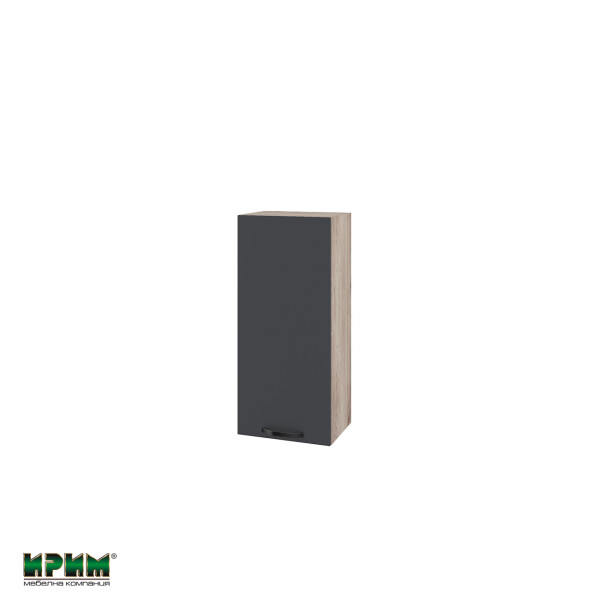 Горен модул с врата и два рафта АРФ-Карбон мат-11-116