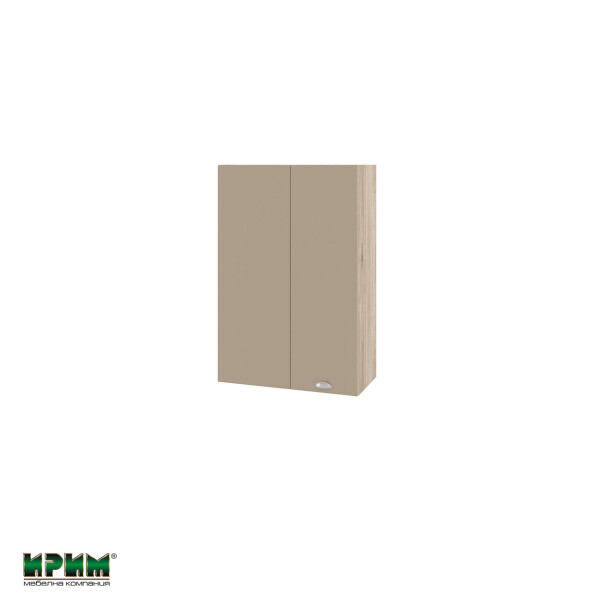 Горен модул за ъгъл с врата и рафт АРФ-Капучино мат-11-122