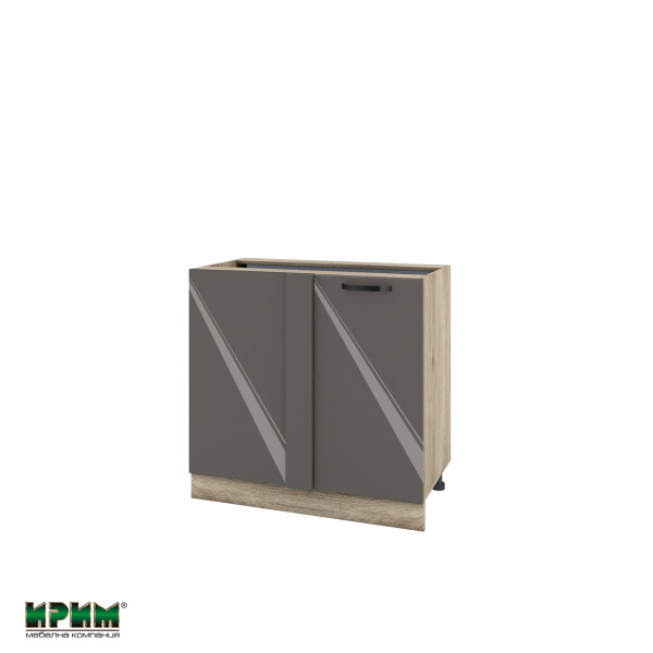 Долен модул за ъгъл с врата и рафт АРФ-Антрацит гланц-05-42