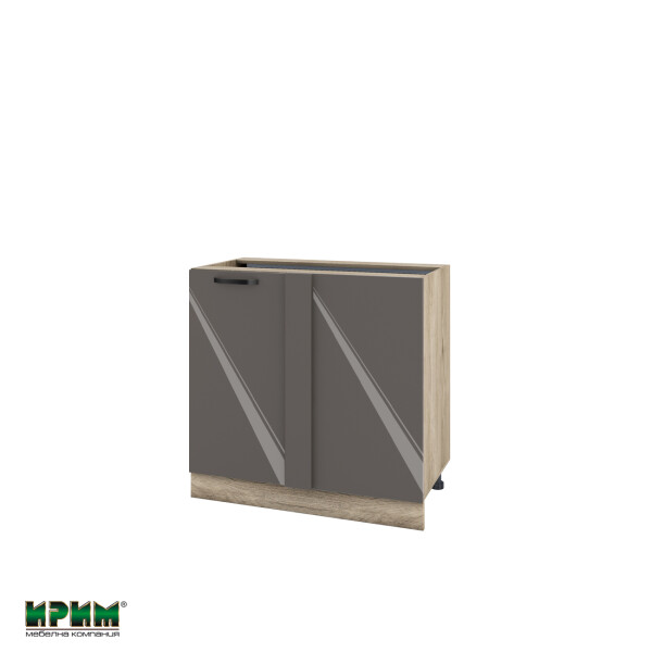 Долен модул за ъгъл с врата и рафт АРФ-Антрацит гланц-05-42