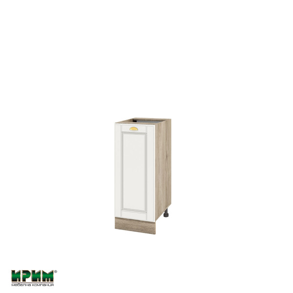 Долен модул с врата и рафт АРФ-Бяло мат-09-40