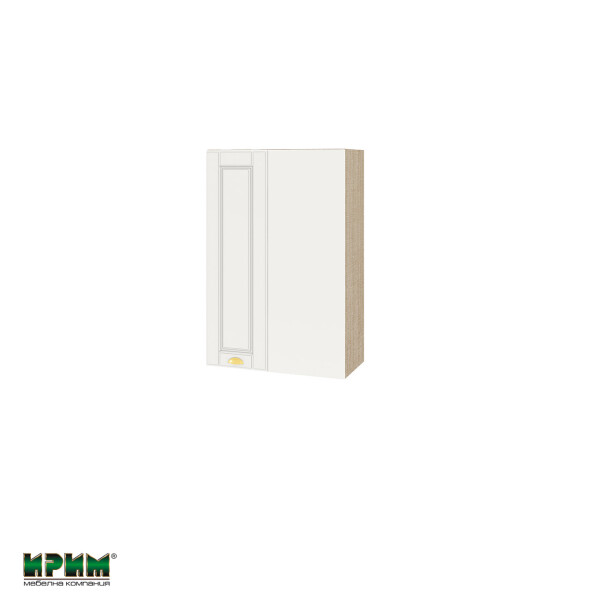 Горен модул за ъгъл с врата и рафт МФ-Бяло мат-09-122