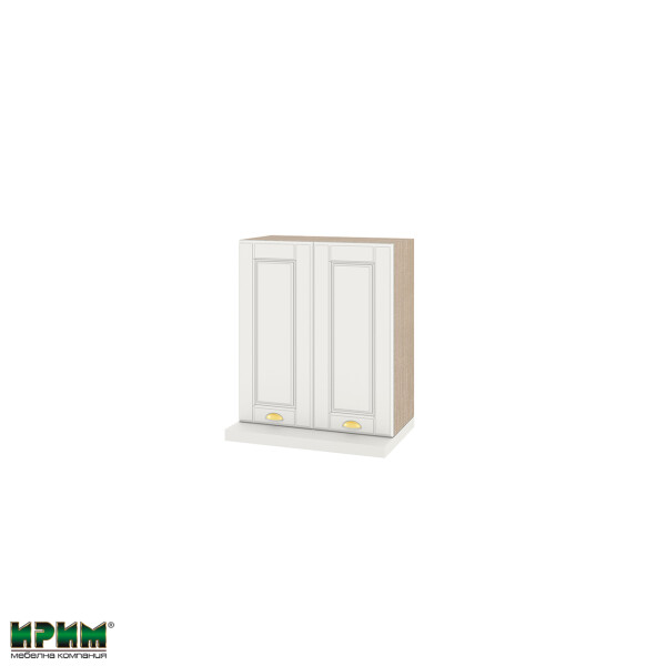 Горен модул с две врати за аспиратор МФ-Бяло мат-09-13