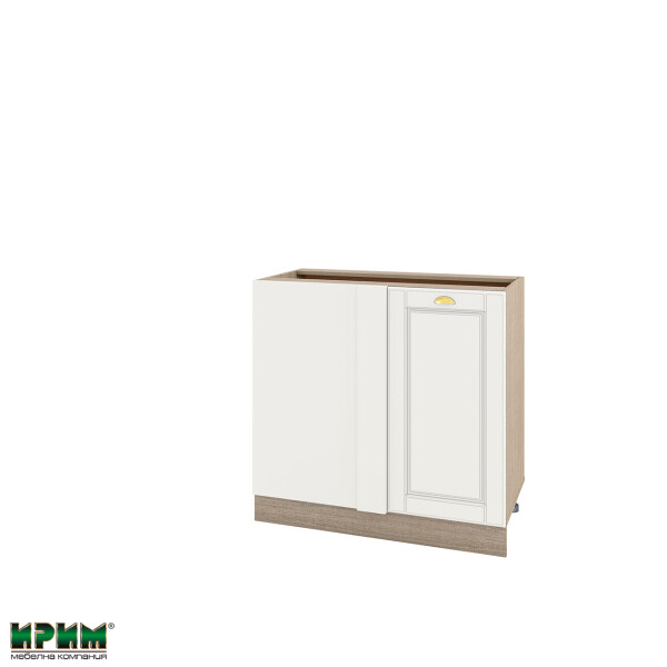 Долен модул за ъгъл с врата и рафт МФ-Бяло мат-09-42