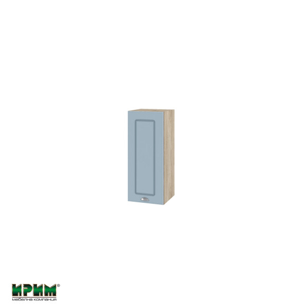 Горен модул с врата и рафт АРФ-Деним мат-06-1