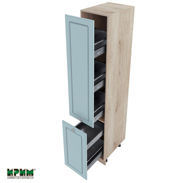 Колонен модул бутилиера с две врати АРФ-Деним мат-06-65