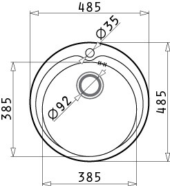 Мивка от неръждаема стомана KIBA