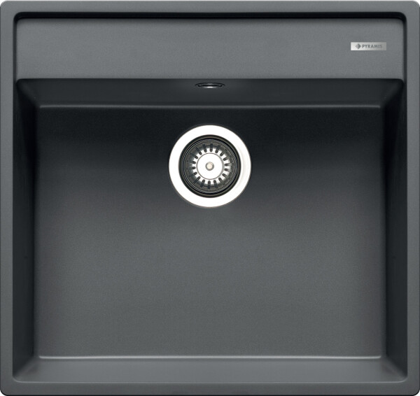 Мивка от гранит Camea (53x50) 1B Метално сиво