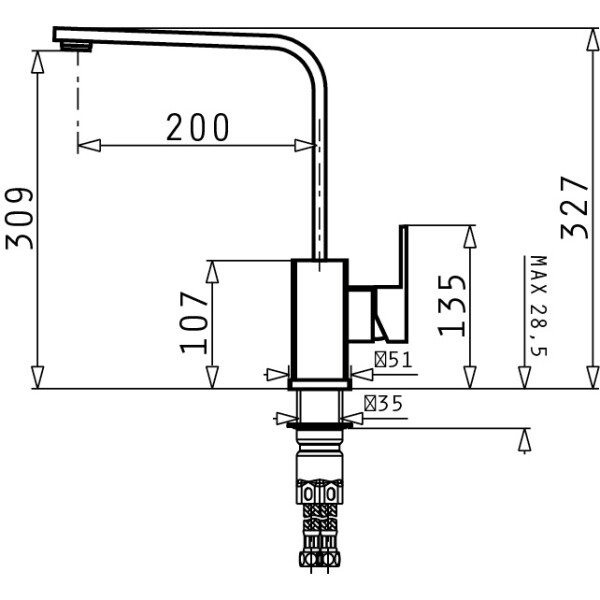 Смесител Cecilia Хром
