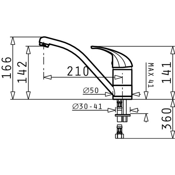 Смесител Modo Черно