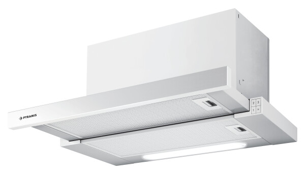 Абсорбатор за вграждане 60см Бял Плъзгащ TURBO essential