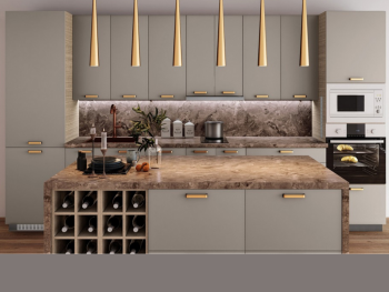 Кухненски модули МФ-Капучино мат