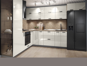 Кухненски модули МФ-Крийм гланц