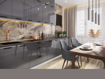 Кухнески модули БФ - Антрацит гланц