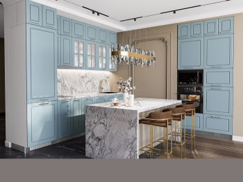 Кухненски модули БФ - Деним мат