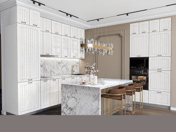 Кухненски модули БФ - Бяло фладер