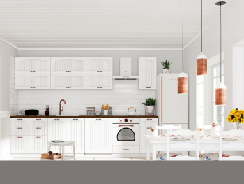 Кухненски модули АРФ - Бяло фладер