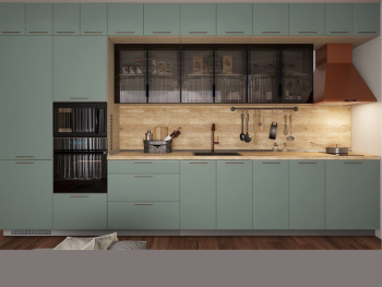 Кухненски модули МФ - Олив мат