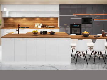 Кухненски модули АРФ-Бяло гланц