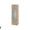 Горен модул с врата,витрина и две чекмеджета АРДА-Сонома арвен-101