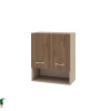 Горен модул с две врати и рафт и ниша МО-Орех адмирал-7