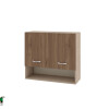 Горен модул с две врати и рафт  и ниша МО-Орех адмирал-8