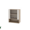Горен модул с витринни врати и рафт МС-Сатен-9