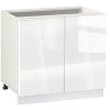 Долен модул с две врати и рафт Глосмакс 1002 Бял - Алба