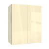 Горен модул с две врати и рафт Глосмакс 60 Сонома - Айвъри