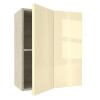 Горен модул ъглов с рафт Глосмакс 61 Сонома - Айвъри