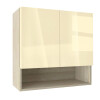 Горен модул с ниша и две врати Глосмакс 80P Сонома - Айвъри