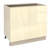 Долен модул с две врати и рафт Глосмакс 1002 Сонома - Айвъри