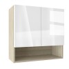 Горен модул с ниша и две врати Глосмакс 80P Сонома - Алба