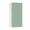 Горен модул с врата и рафт Мат 30 Бял - Мента