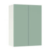 Горен модул с две врати и рафт Мат 50 Бял - Мента