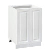 Долен модул с две врати и рафт Винтидж 502 Бял - Бял