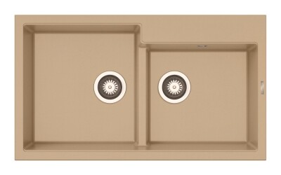 Мивка от гранит Ithaka (86×50) 1 3/4B Мока