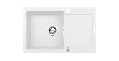 Мивка от гранит Mido (79x50) 1B 1D Сняг