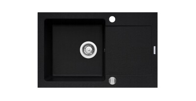 Мивка от гранит Mido (79x50) 1B 1D Графит