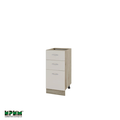 Долен модул с 2 чекмеджета,врата и рафт АРС-Сатен-27