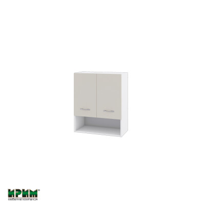 Горен модул с две врати и рафт и ниша БС-Сатен-7