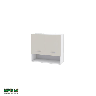 Горен модул с две врати и рафт  и ниша БС-Сатен-8