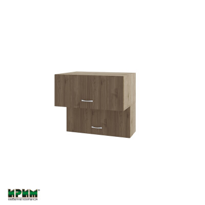 Горен модул с две хоризонтални врати АРО-Орех адмирал-107