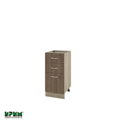 Долен модул с 2 чекмеджета,врата и рафт АРО-Орех адмирал-27