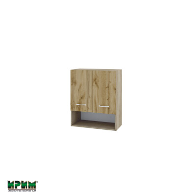 Горен модул с две врати и рафт и ниша АРДД-Дъб дакота-7