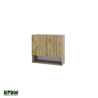 Горен модул с две врати и рафт  и ниша АРДД-Дъб дакота-8